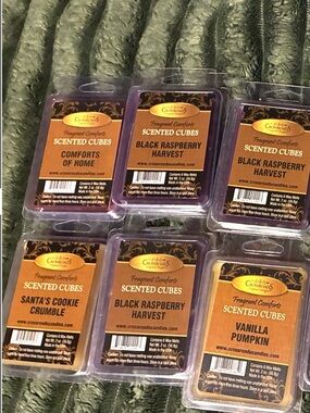 Fragrant Comforts Black Raspberry Harvest Scented Cubes - Purple